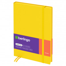 Ежедневник недатированный, А5, 136л., кожзам, Berlingo Western, желтый, с резинкой