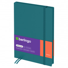 Ежедневник недатированный, А5, 136л., кожзам, Berlingo Western, бирюзовый, с резинкой