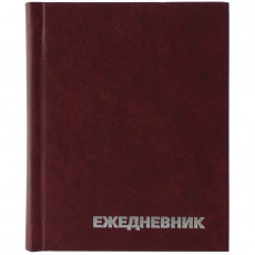 Ежедневник недатированный, А6, 160л., бумвинил, OfficeSpace, бордовый