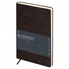 Ежедневник недатированный, А5, 136л., мягкий переплет, кожзам, BG Business. Tobacco, коричневый