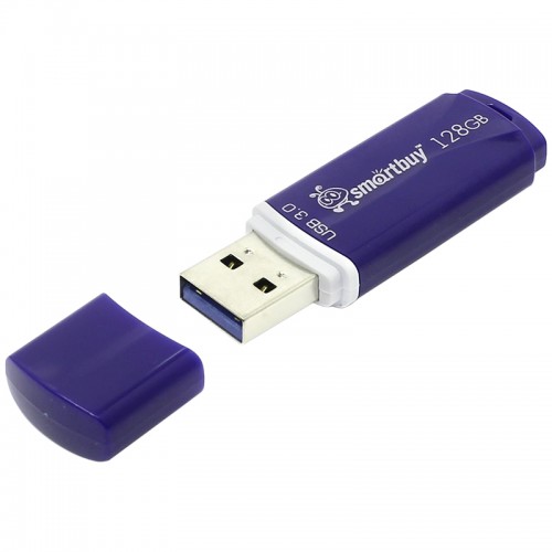 Память Smart Buy Crown 128GB, USB 3.0 Flash Drive, синий