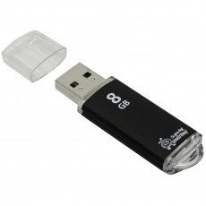 Память Smart Buy V-Cut  8GB, USB 2.0 Flash Drive, черный (металл. корпус )