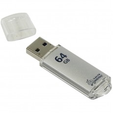 Память Smart Buy V-Cut  64GB, USB 3.0 Flash Drive, серебристый (металл. корпус )