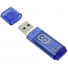 Память Smart Buy Glossy  8GB, USB 2.0 Flash Drive, голубой