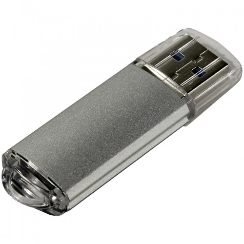 Память Smart Buy V-Cut 128GB, USB 3.0 Flash Drive, серебристый (металл. корпус )