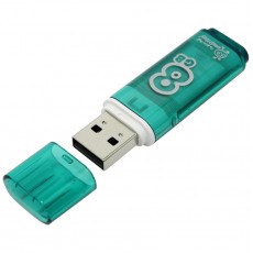 Память Smart Buy Glossy  8GB, USB 2.0 Flash Drive, зеленый