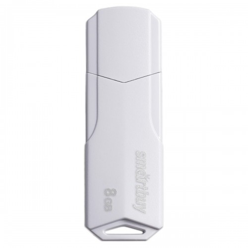 Память Smart Buy Clue 8GB, USB 2.0 Flash Drive, белый