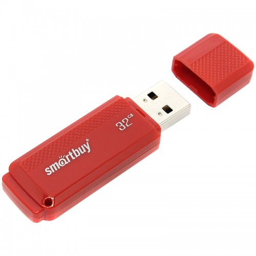 Память Smart Buy Dock 32GB, USB 2.0 Flash Drive, красный