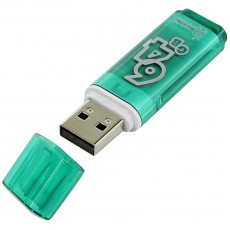 Память Smart Buy Glossy  64GB, USB 2.0 Flash Drive, зеленый