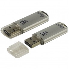 Память Smart Buy V-Cut  32GB, USB 2.0 Flash Drive, серебристый (металл. корпус )