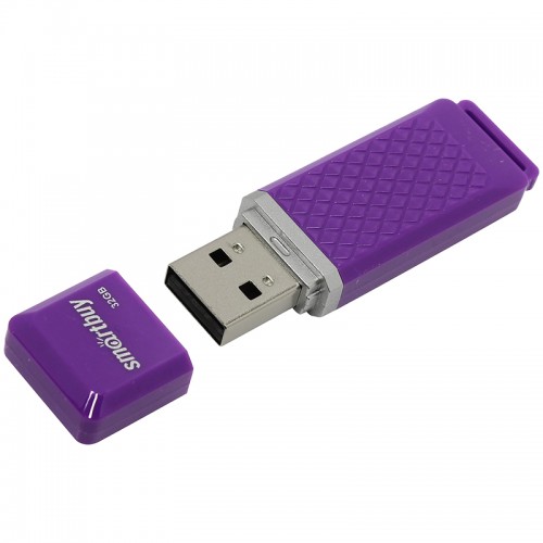 Память Smart Buy Quartz 8GB, USB 2.0 Flash Drive, фиолетовый