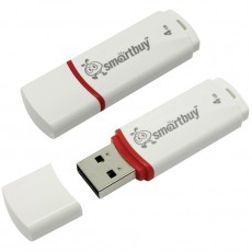 Память Smart Buy Crown  4GB, USB 2.0 Flash Drive, белый