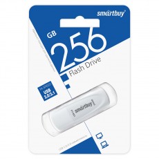 Память Smart Buy Crown  256GB, USB 3.0 Flash Drive, белый