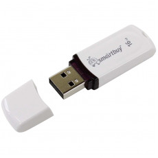 Память Smart Buy Paean  16GB, USB 2.0 Flash Drive, белый
