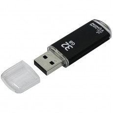Память Smart Buy V-Cut  32GB, USB 2.0 Flash Drive, черный (металл. корпус )