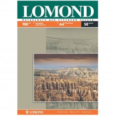 Фотобумага А4 для стр. принтеров Lomond, 190г/м2 (50л) матовая двусторонняя