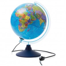 Глобус День и ночь с двойной картой - политической и звездного неба Globen, 25см, интерактивный, с подсветкой от сети + очки виртуальной реальности