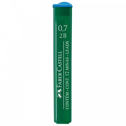 Грифели для механических карандашей Faber-Castell Polymer, 12шт., 0,7мм, 2B