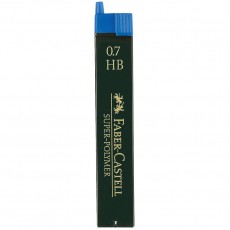 Грифели для механических карандашей Faber-Castell Super-Polymer, 12шт., 0,7мм, HB