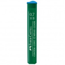 Грифели для механических карандашей Faber-Castell Polymer, 12шт., 0,7мм, HB