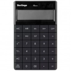 Калькулятор настольный Berlingo PowerTX, 12 разр., двойное питание, 165*105*13мм, антрацит
