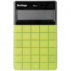 Калькулятор настольный Berlingo PowerTX, 12 разр., двойное питание, 165*105*13мм, зеленый