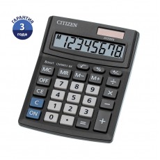 Калькулятор настольный Citizen Business Line CMB801-BK, 8 разрядов, двойное питание, 102*137*31мм, черный