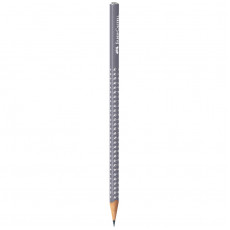 Карандаш ч/г Faber-Castell Sparkle В, трехгранный, заточен., бархатный серый Карандаш ч/г Faber-Castell Sparkle В, трехгранный, заточен., бархатный серый