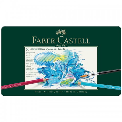 Карандаши акварельные художественные Faber-Castell Albrecht Dürer, 60цв., метал. коробка