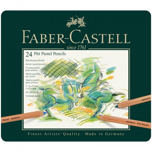 Пастельные карандаши Faber-Castell Pitt Pastel, 24цв., метал. коробка