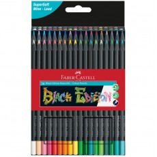 Карандаши цветные Faber-Castell Black Edition, 36цв., трехгран., черное дерево, заточен., картон.