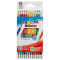 Карандаши цветные двухсторонние Carioca Bi-Color, 24цв., 12шт., трехгран., заточен., картон, европодвес
