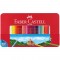 Карандаши цветные Faber-Castell Замок, 60цв., шестигр., заточ.+2ч/г кар. Grip+ластик+точилка, метал. коробка