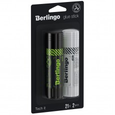 Клей-карандаш Berlingo Tech It, 21г, 2шт., блистер, ПВП
