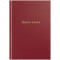 Книга учета OfficeSpace, А4, 96л., клетка, 200*290мм, бумвинил, цвет красный, блок офсетный