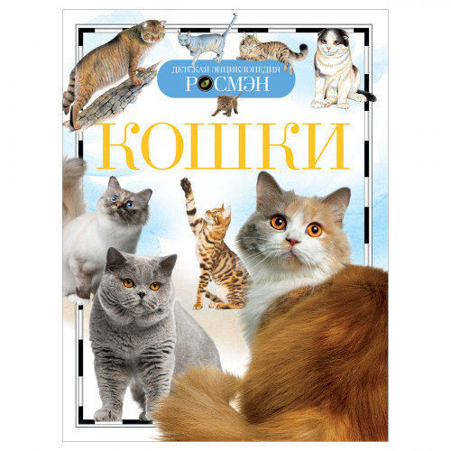 Энциклопедия Росмэн 170*220, Детская энциклопедия Росмэн. Кошки, 96стр., 10+