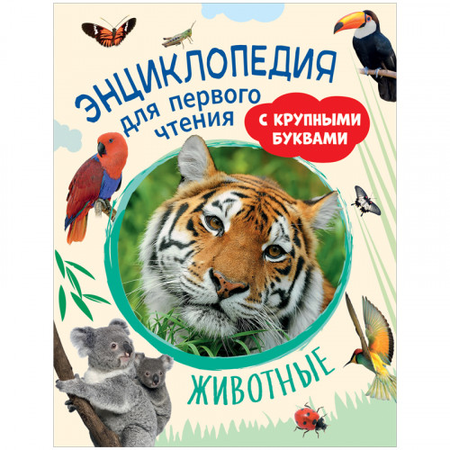 Энциклопедия Росмэн 196*255, Животные. Энциклопедия для первого чтения с крупными буквами, 64стр.
