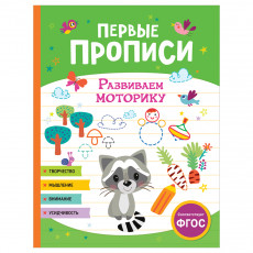 Прописи, А4, Росмэн Первые прописи. Развиваем моторику, 48стр.