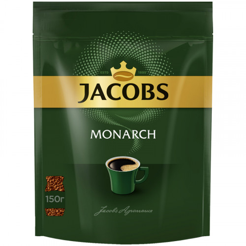 Кофе растворимый Jacobs Monarch, сублимированный, мягкая упаковка, 150г