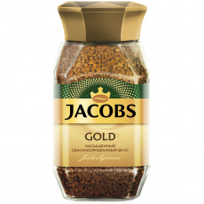 Кофе растворимый Jacobs Gold, сублимированный, стеклянная банка, 95г