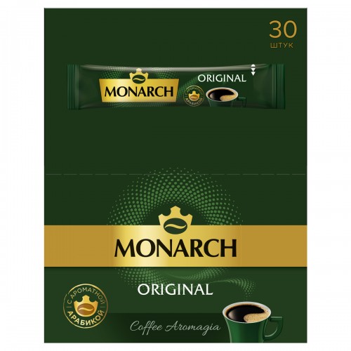 Кофе растворимый Monarch Original, гранулированный, порционный, 30 пакетиков*1,8г