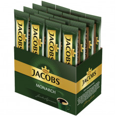 Кофе растворимый Jacobs Monarch, гранулированный, порционный, шоубокс, 26 пакетиков*1,8г, картон
