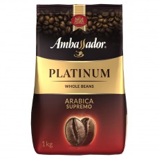 Кофе в зернах Ambassador Platinum, пакет, 1кг