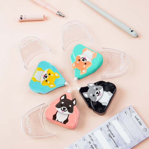 Корректирующая лента MESHU Cute dog, 5мм*6м, ПВХ-бокс, европодвес