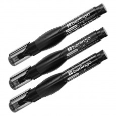 Корректирующий карандаш Berlingo Double Black, 08мл, металлический наконечник