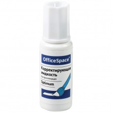 Корректирующая жидкость OfficeSpace Optimum, 15мл, на химической основе, с кистью