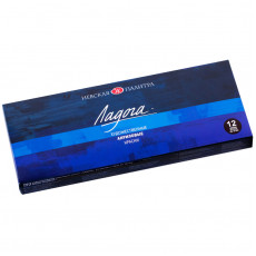 Краски акриловые Ладога, 12цв., 18мл/туба, картон