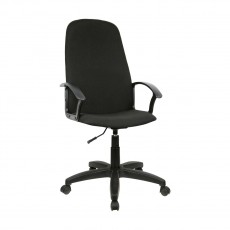 Кресло руководителя Helmi HL-E79 Elegant LTP, ткань черная, пиастра