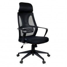 Кресло руководителя Helmi HL-E37 Wind, ткань черная