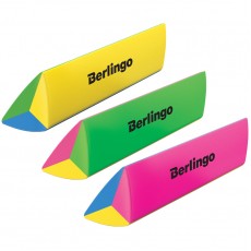 Ластик Berlingo Supertwist, треугольный, скошенный, термопластичная резина, 80*15*15мм